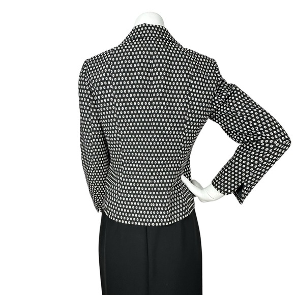 Dark Academia Structured Suit 6P Tailored Blazer Pencil Skirt Old Money - Picture 4 of 16